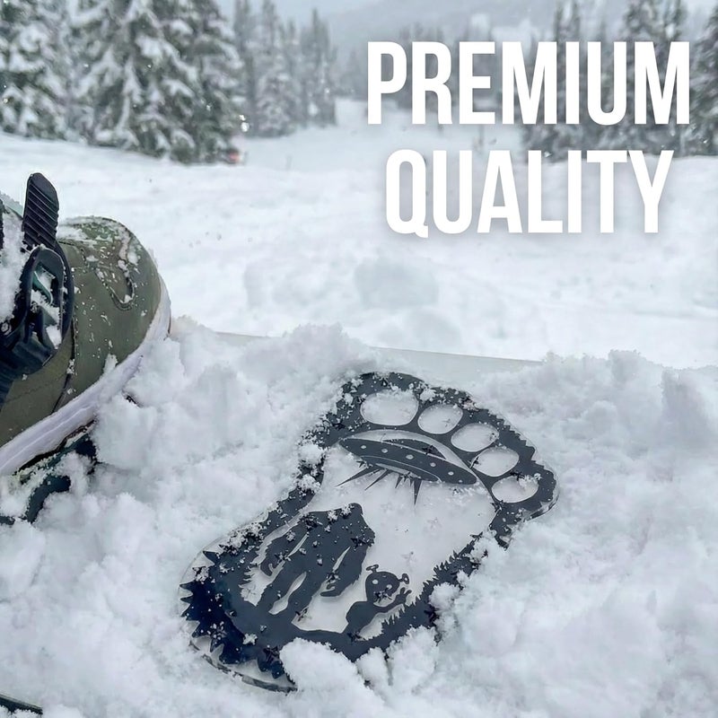 devembr Snowboard Stomp Pad for Bigfoot Lovers, Funny Stomp Pads Snowboarding with 3D Bumps Design, PVC Material - Image 4